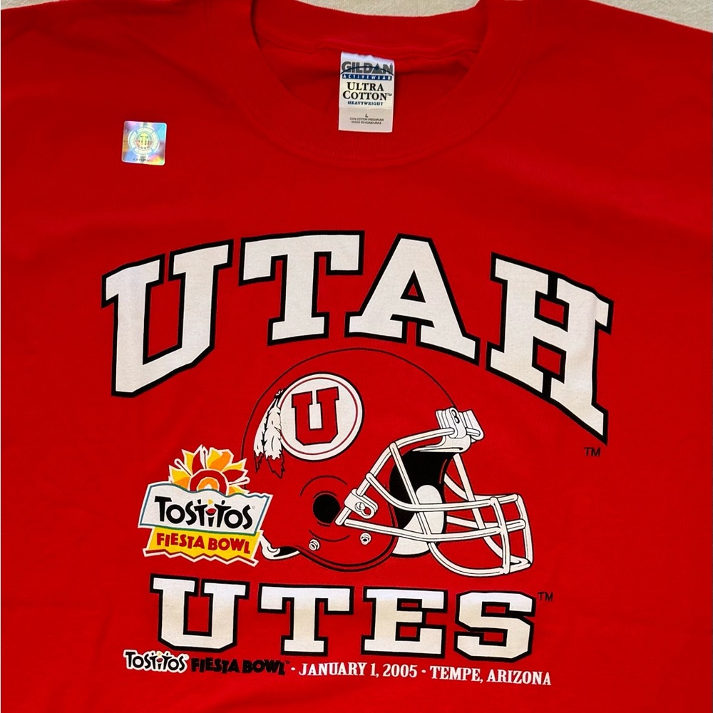 RARE! Utah Utes 2005 Fiesta Bowl tshirt NWOT